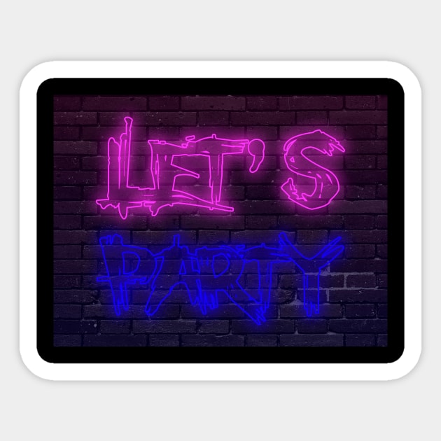 Let's Party Sticker by ARHEstore